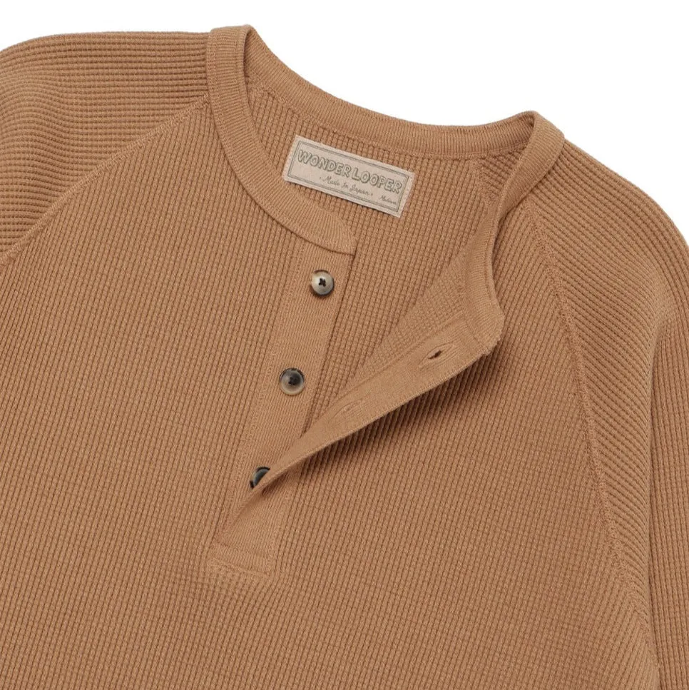 Henley - Foxfibre® Heavyweight Waffle -Coyote 70 sold by Tate + Yoko product image thumbnail 3