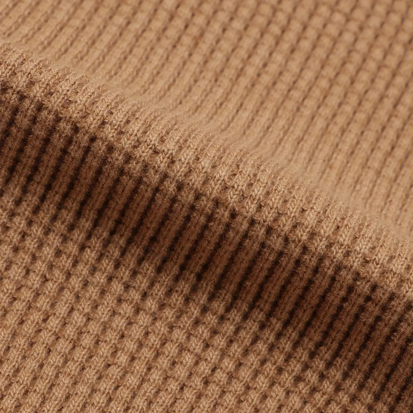 Henley - Foxfibre® Heavyweight Waffle -Coyote 70 sold by Tate + Yoko product image thumbnail 5