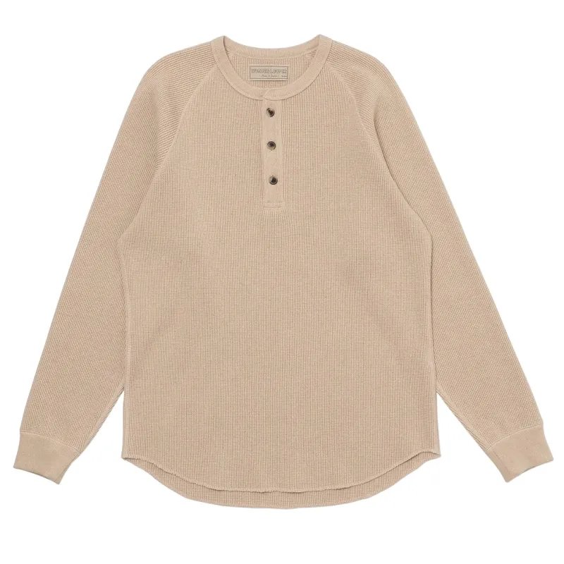 Henley - Foxfibre Heavyweight Waffle -Coyote 15 made by Wonder Looper