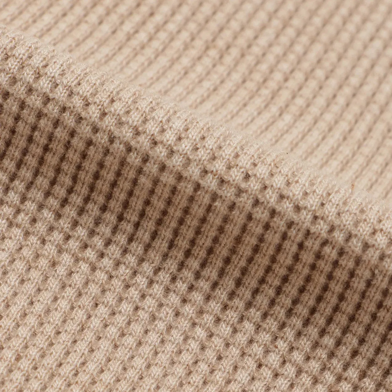 Henley - Foxfibre Heavyweight Waffle -Coyote 15 sold by Tate + Yoko product image thumbnail 5