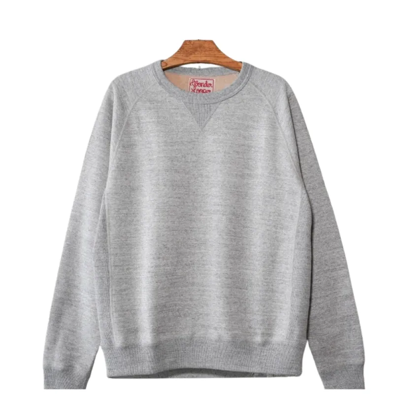 Pullover Crewneck - Fleeced Foxfibre® - Heather Grey sold by Tate + Yoko