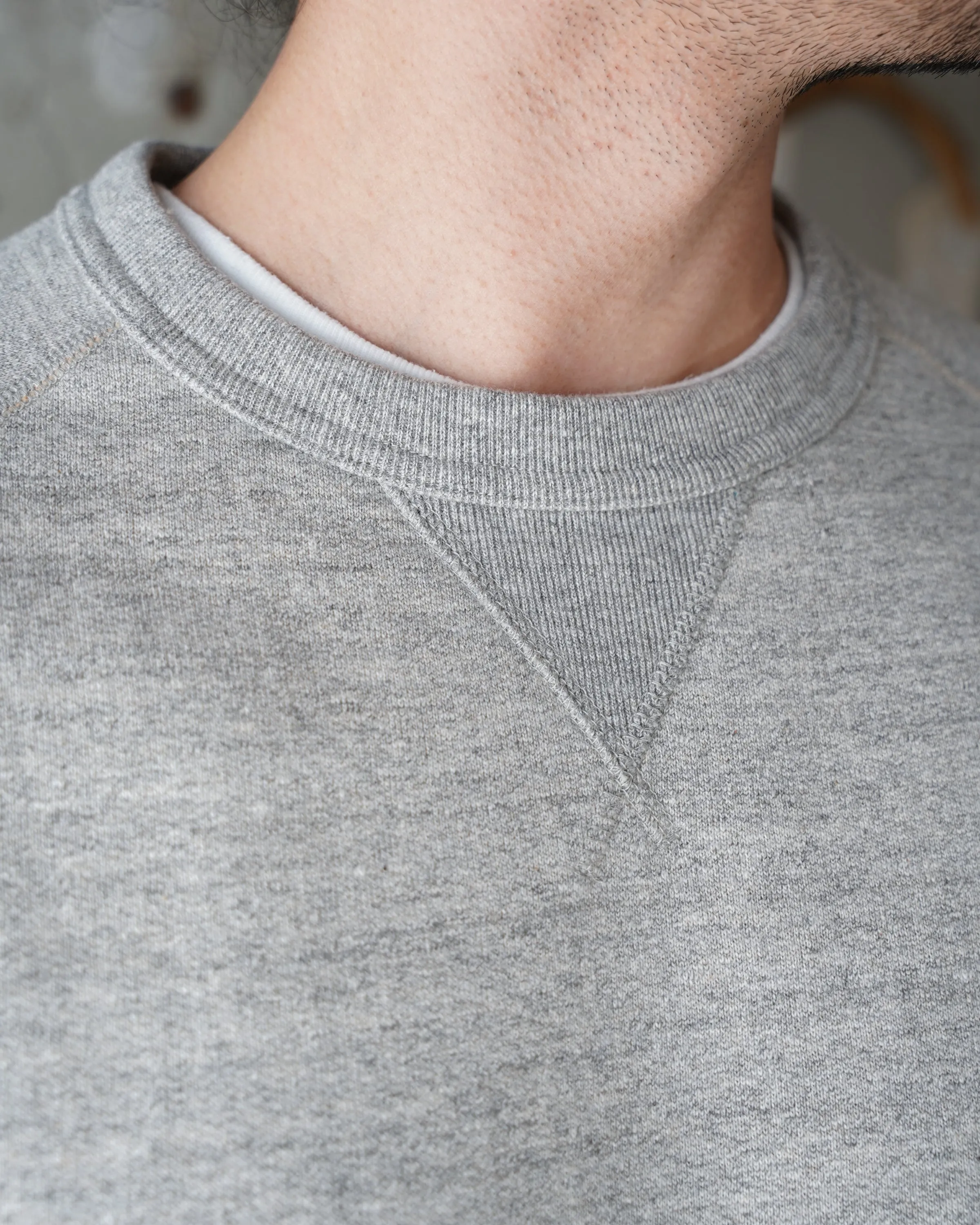 Pullover Crewneck - Fleeced Foxfibre® - Heather Grey sold by Tate + Yoko product image thumbnail 5