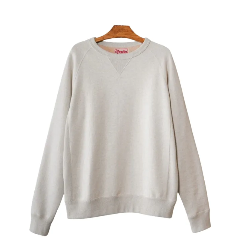Pullover Crewneck - Fleeced Foxfibre® - Oatmeal sold by Tate + Yoko