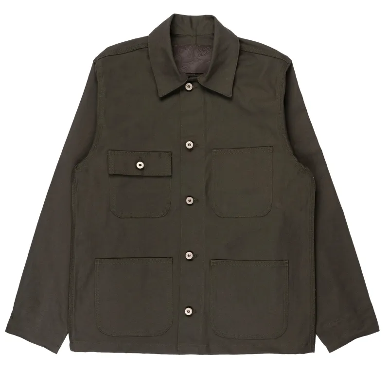 Chore Coat - Green Canvas made by Naked & Famous Denim
