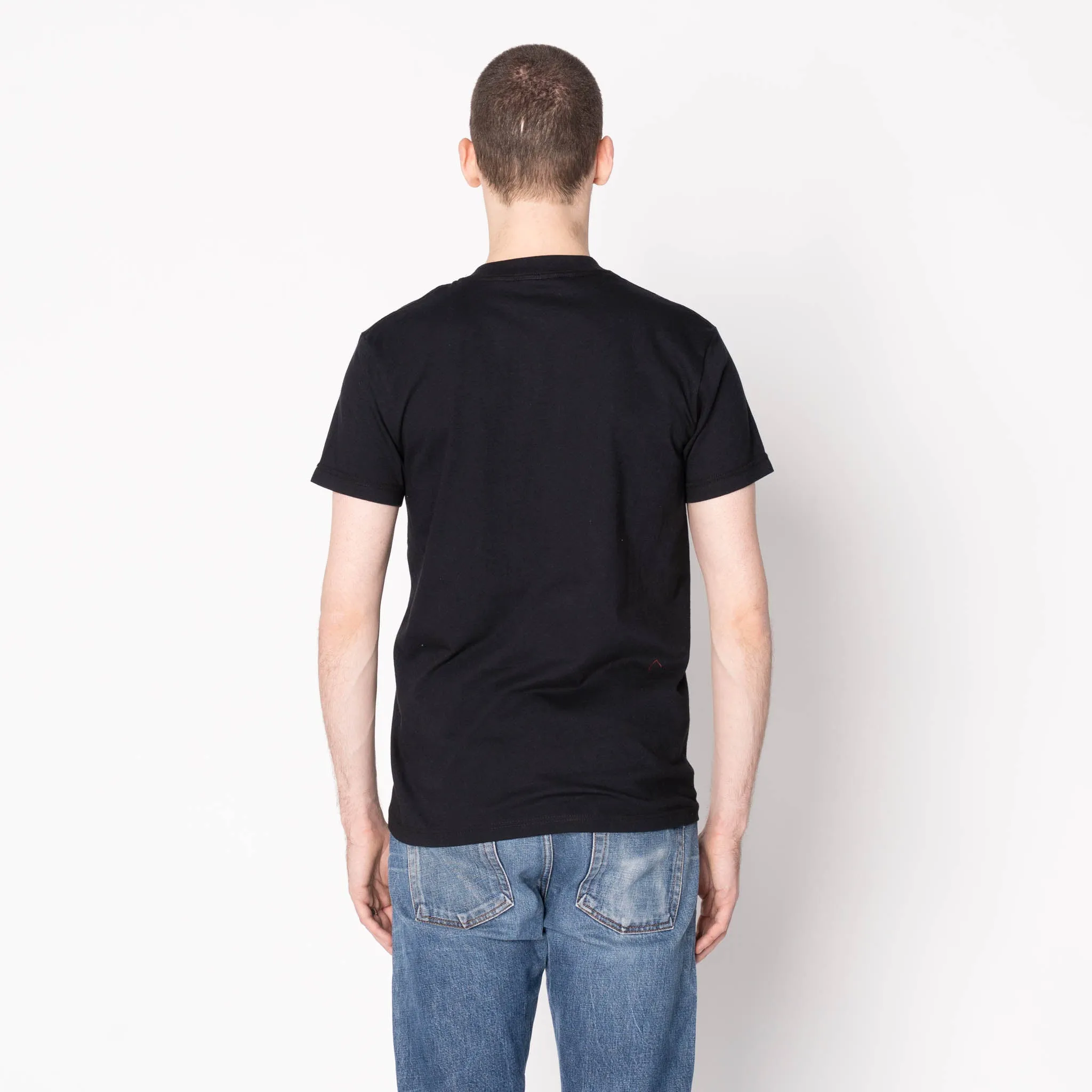 Pocket Tee - Black - Kimono Scramble - Indigo sold by Tate + Yoko product image thumbnail 3