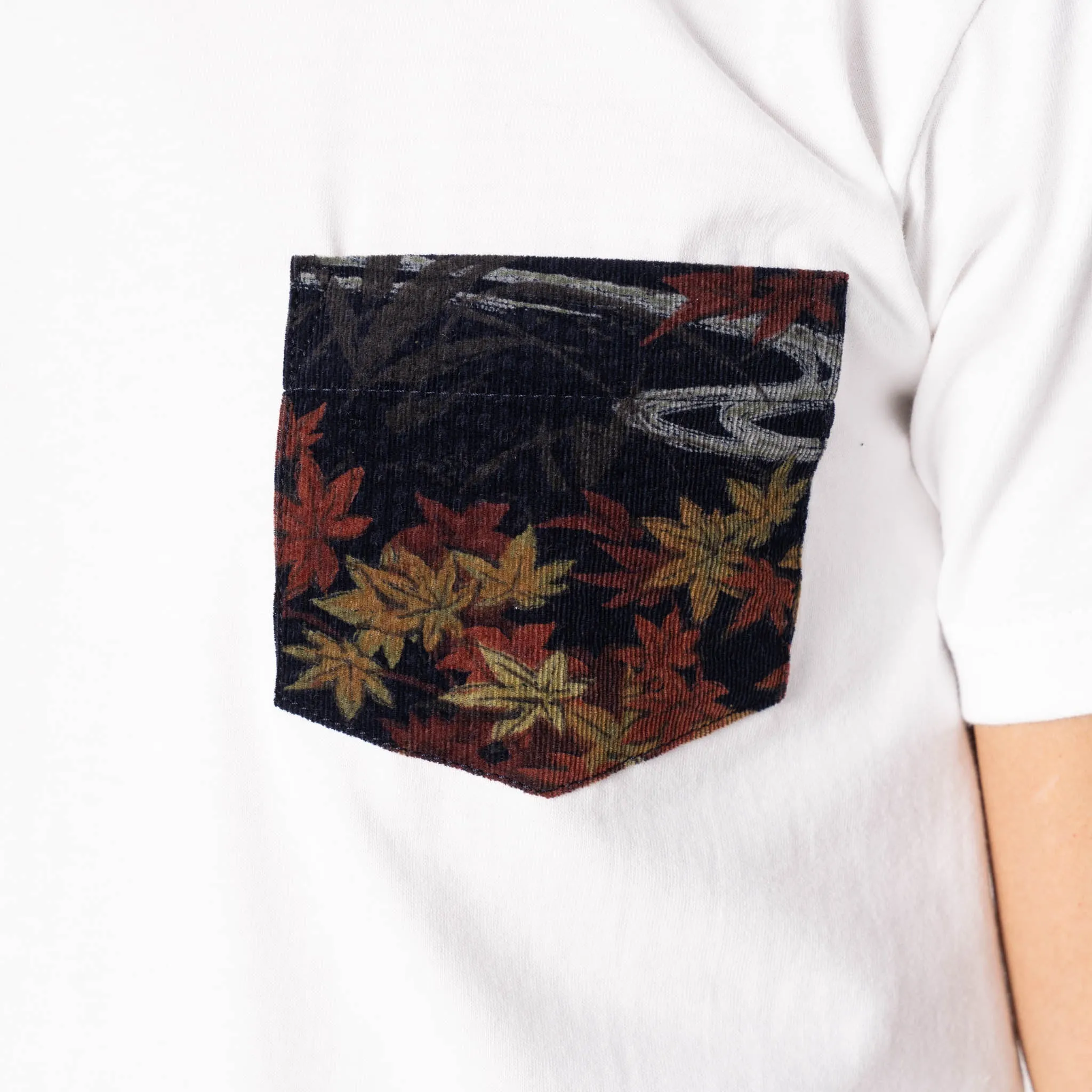 Pocket Tee - White - Printed Autumn - Navy sold by Tate + Yoko product image thumbnail 4
