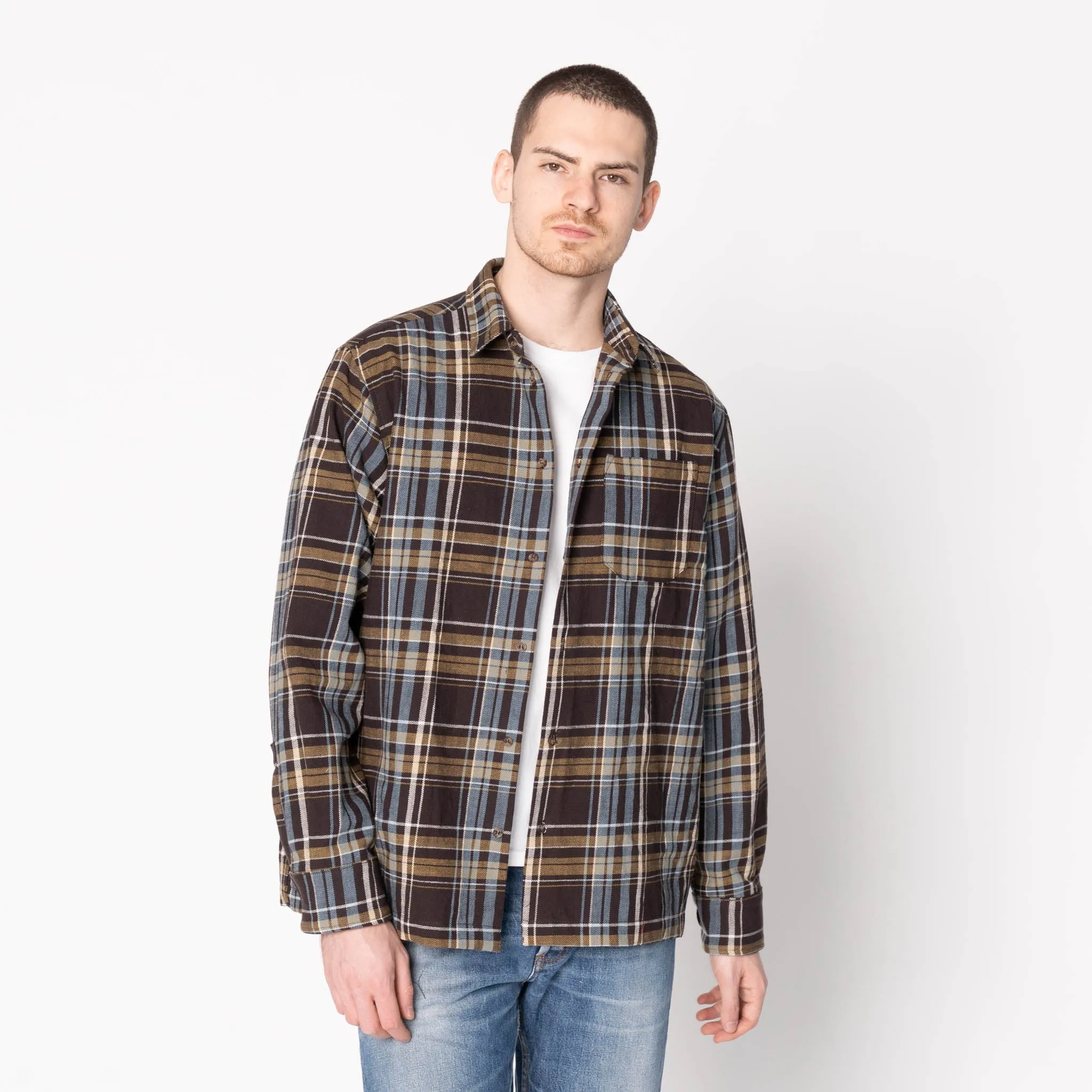 True Shirt - Slub Yarn Flannel - Navy sold by Tate + Yoko product image thumbnail 2