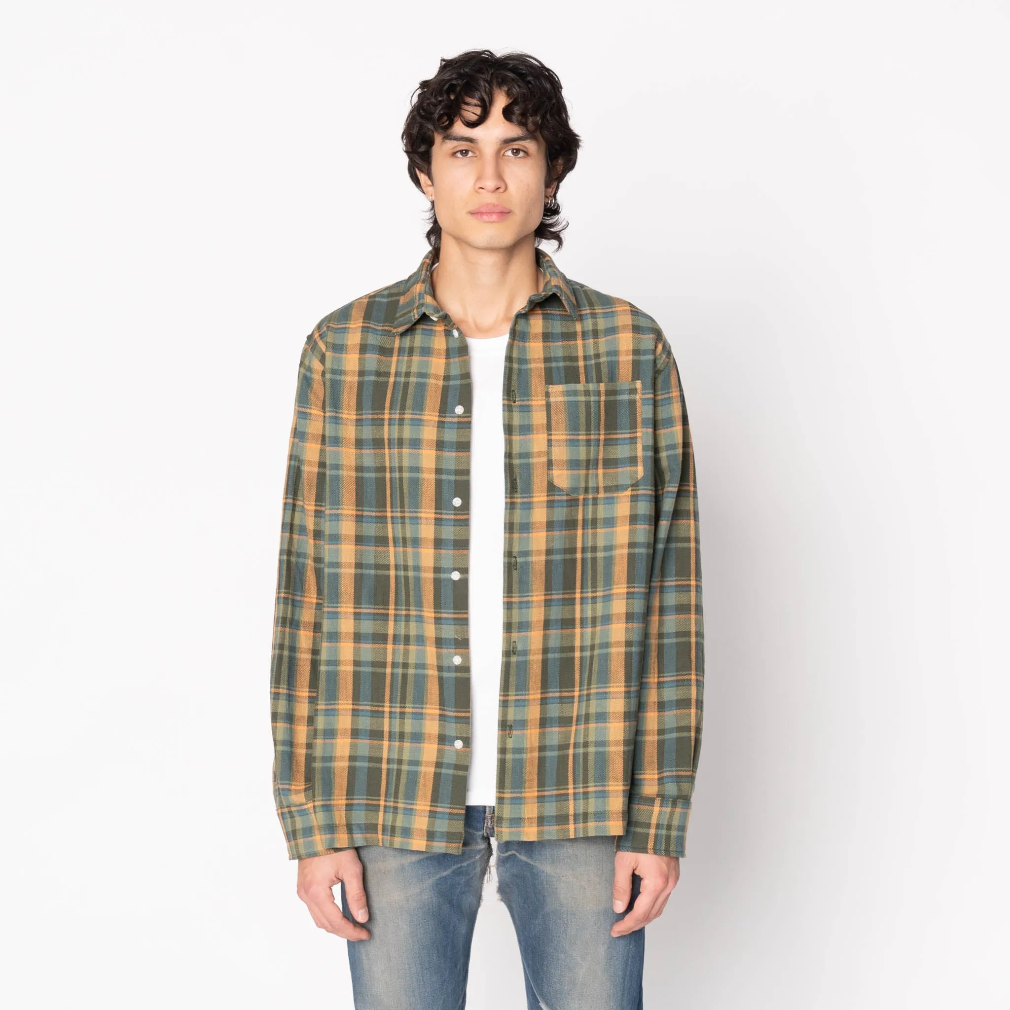 True Shirt - Slub Yarn Flannel - Green sold by Tate + Yoko product image thumbnail 2