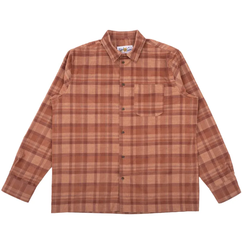 True Shirt - Corduroy Shirting (21W) - Brown / Beige made by Naked & Famous Denim