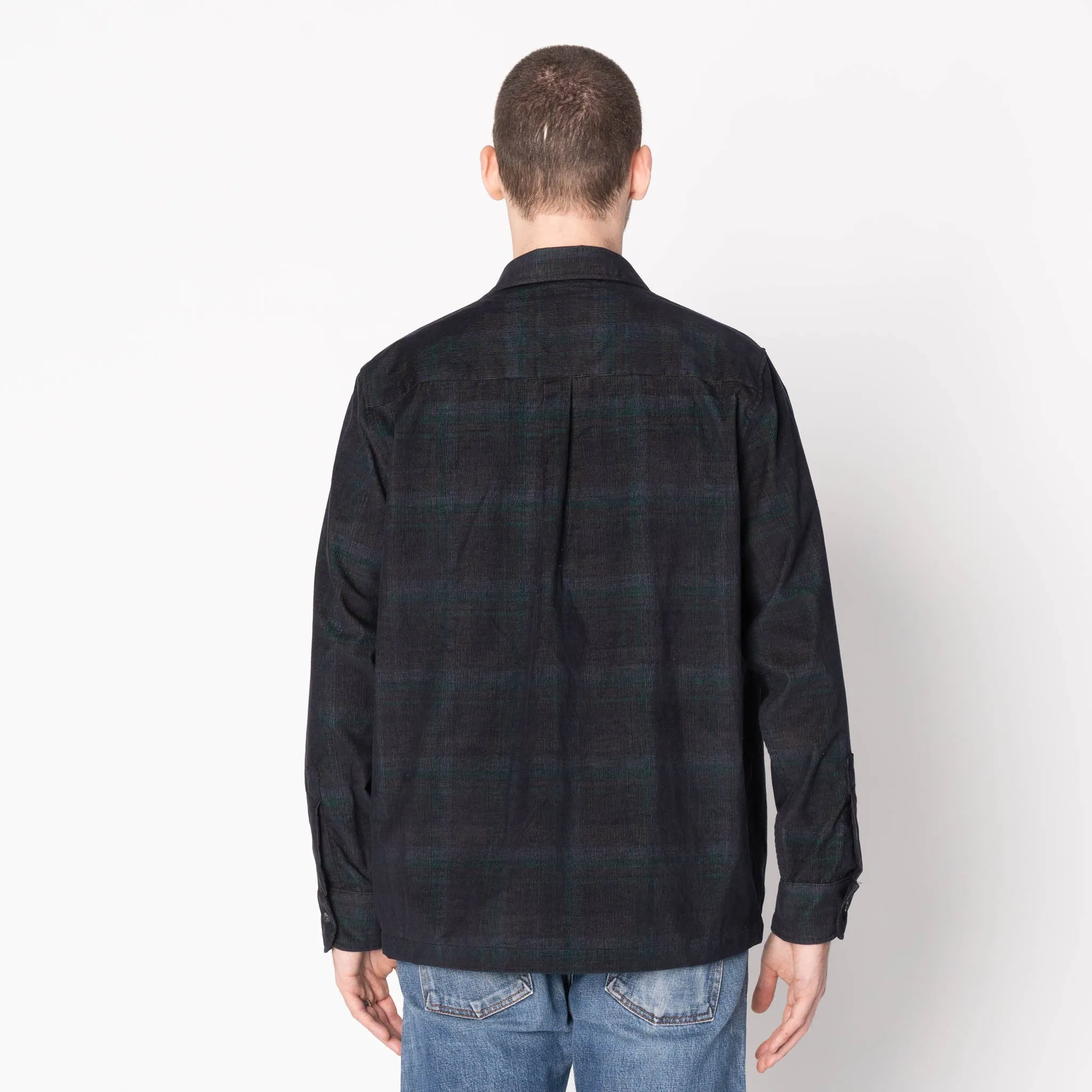True Shirt - Corduroy Shirting (21W) - Navy / Green sold by Tate + Yoko product image thumbnail 3