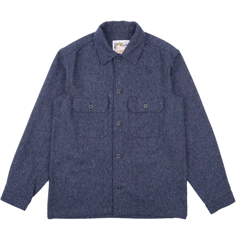 Work Shirt - Herringbone Triple Twist - Indigo sold by Tate + Yoko