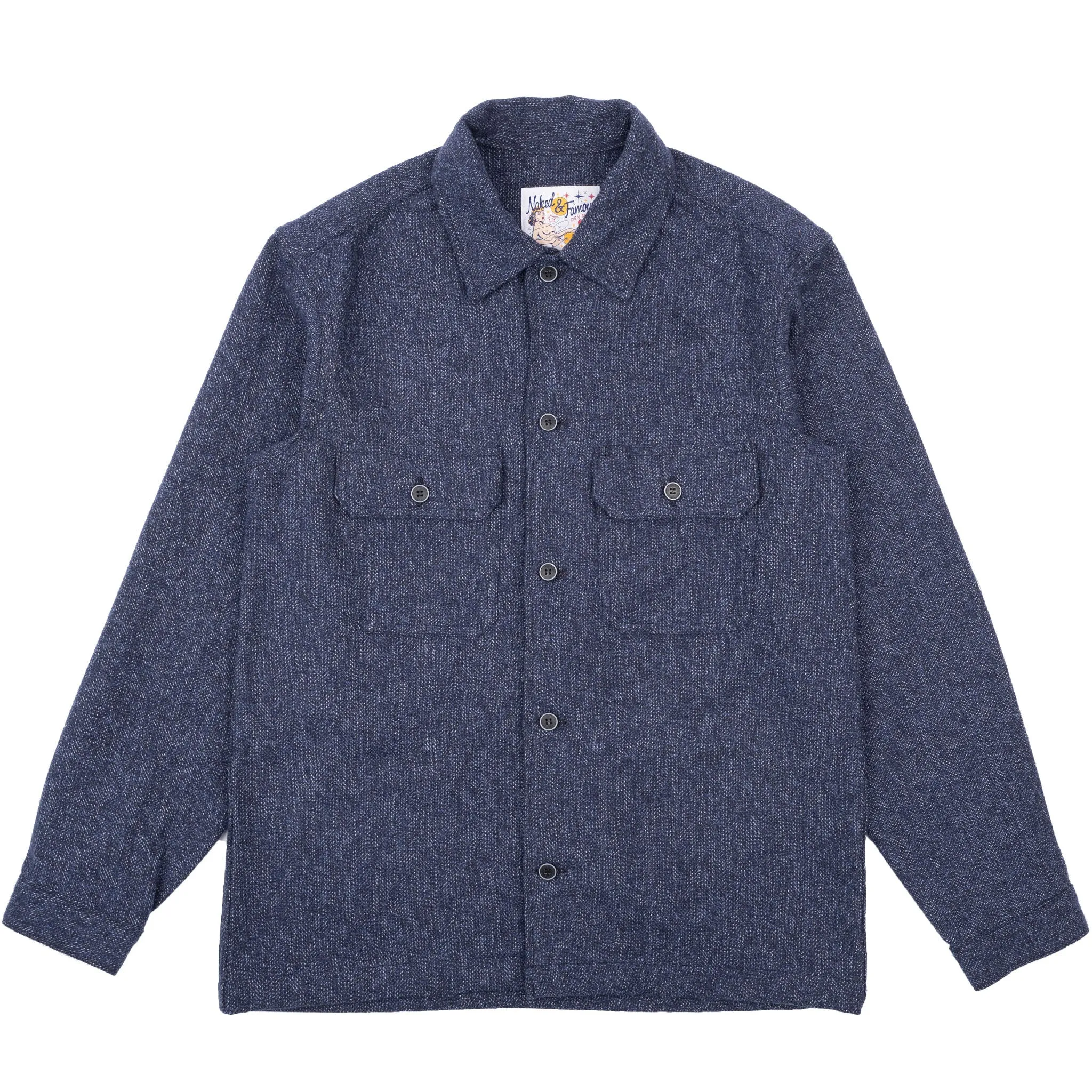 Work Shirt - Herringbone Triple Twist - Indigo sold by Tate + Yoko