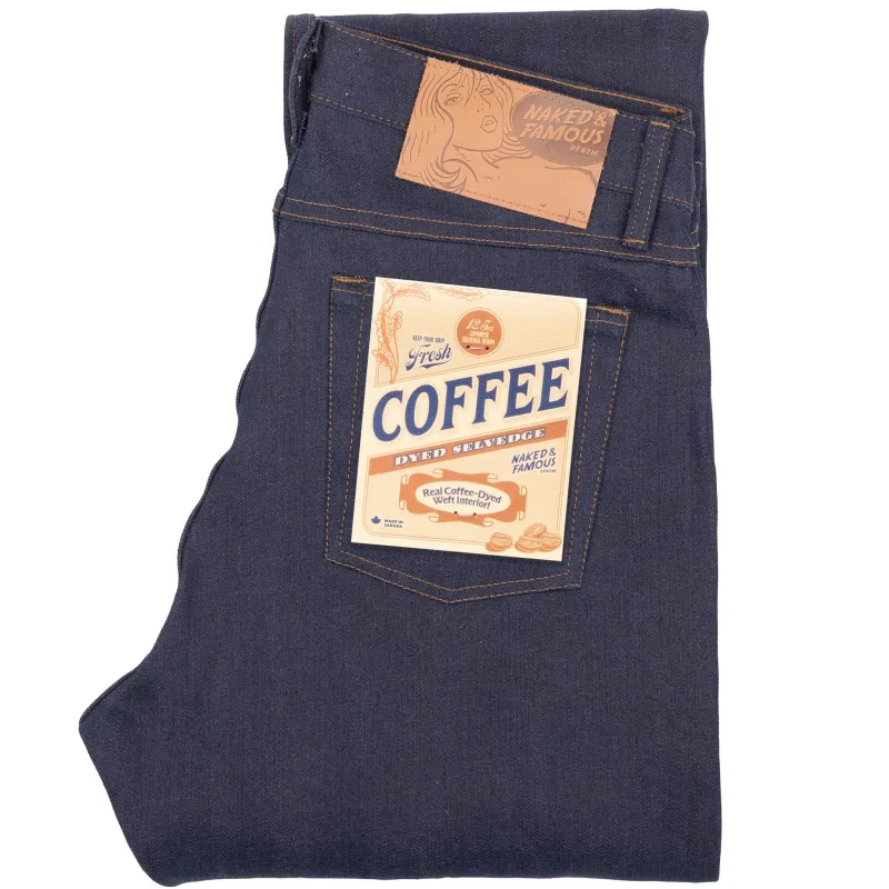 Easy Guy - Coffee Dye Selvedge - Indigo sold by Tate + Yoko