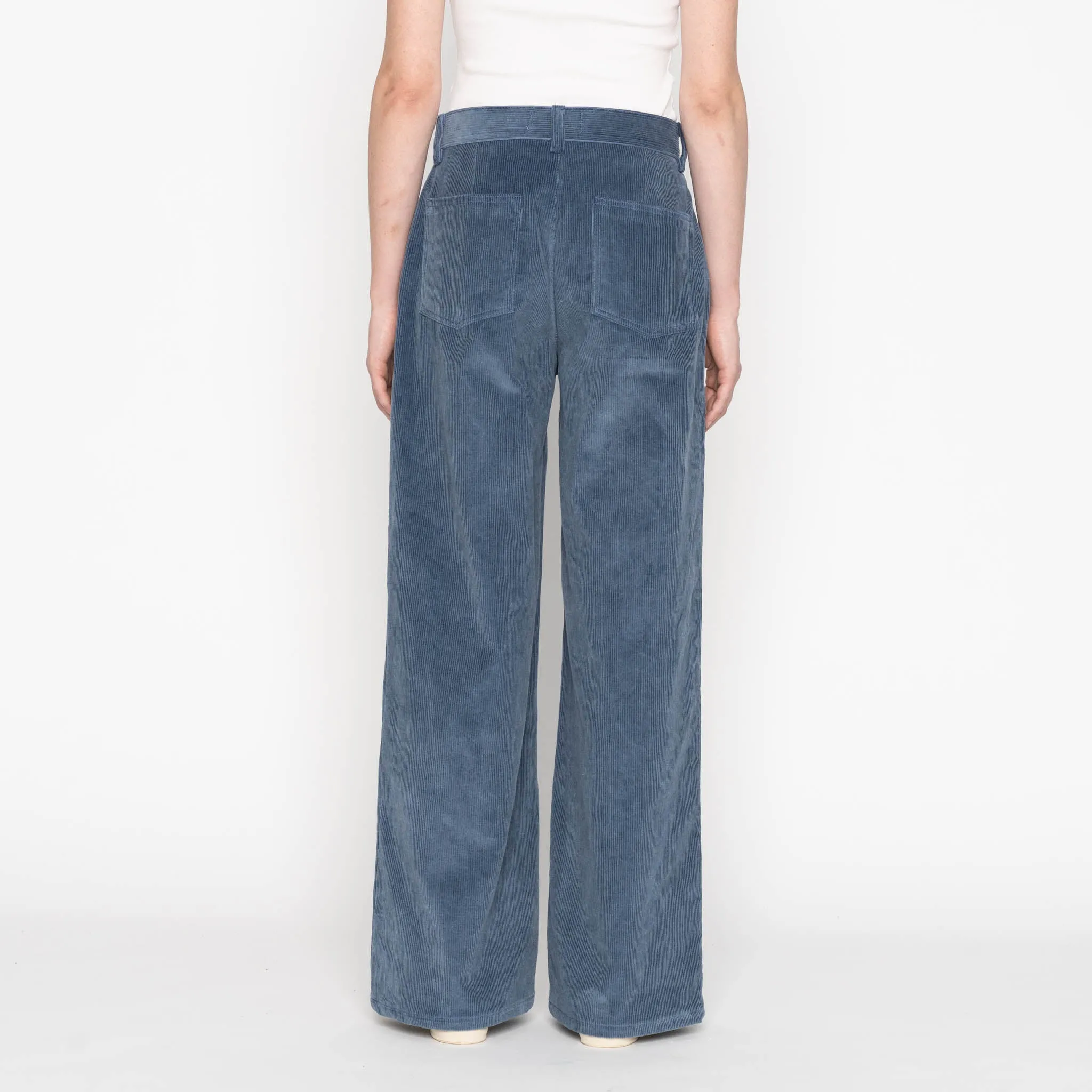 Wide Leg Trouser - Organic Faded Corduroy - Indigo sold by Tate + Yoko product image thumbnail 4