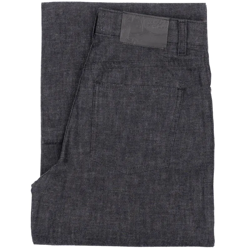 Wide Wild West - Black Lightweight Denim - Black sold by Tate + Yoko