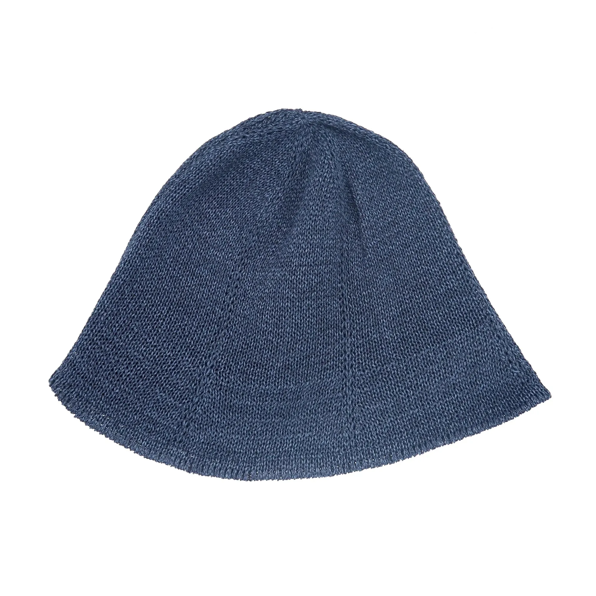 Knit Tulip Hat - Indigo sold by Tate + Yoko