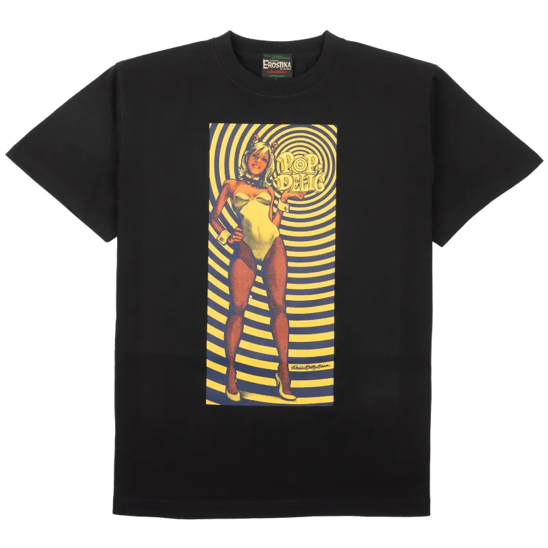 Pop Delic Girl T-Shirt - Black sold by Tate + Yoko