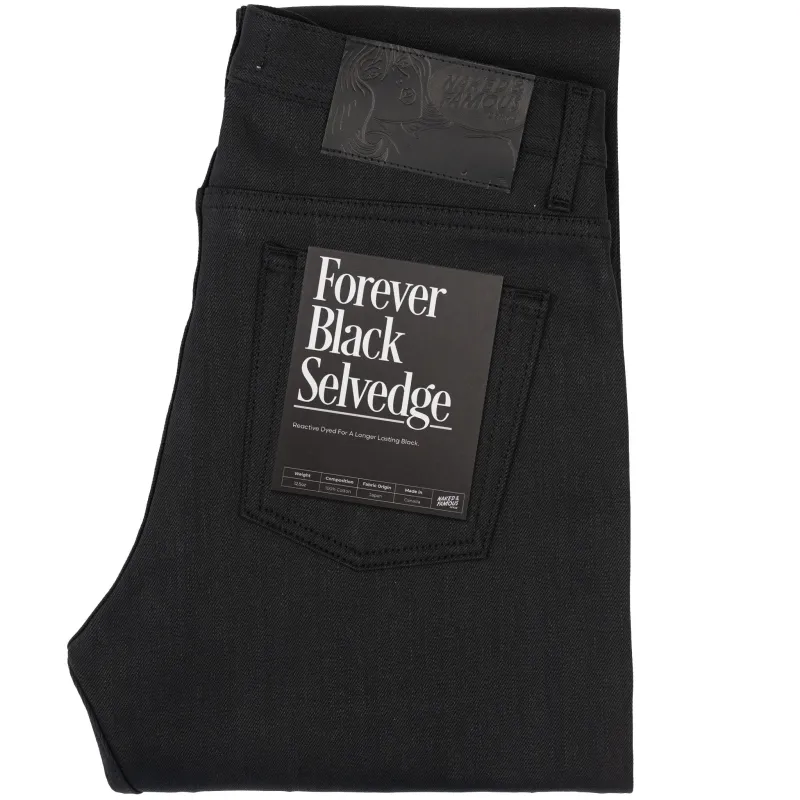 Weird Guy - Forever    Black    Selvedge sold by Tate + Yoko