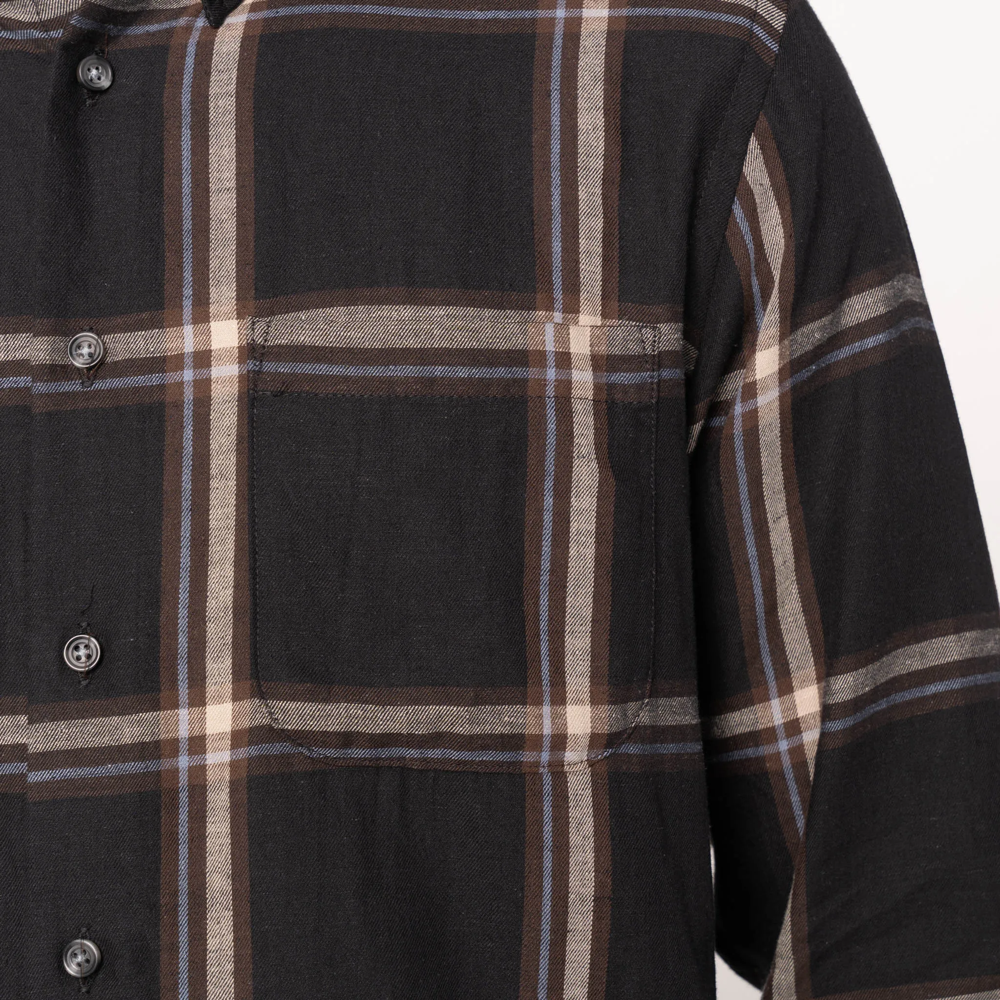 Easy Shirt - Hemp Blend Check - Black sold by Tate + Yoko product image thumbnail 4