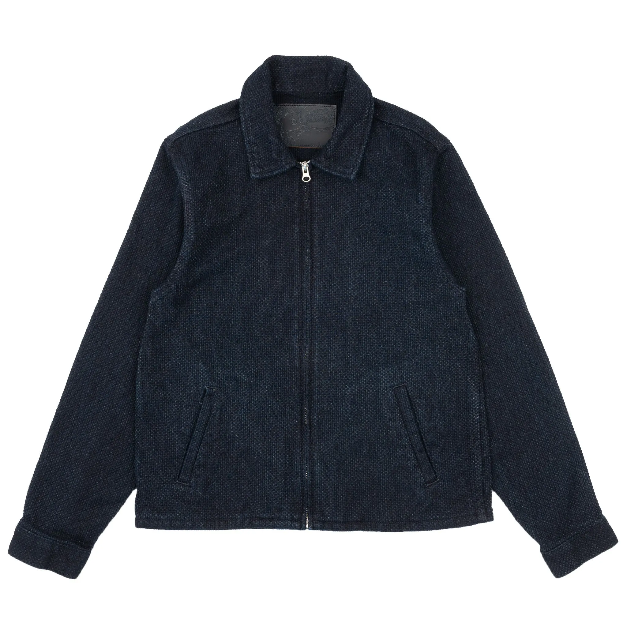 Zip Jacket - Indigo Sashiko sold by Tate + Yoko