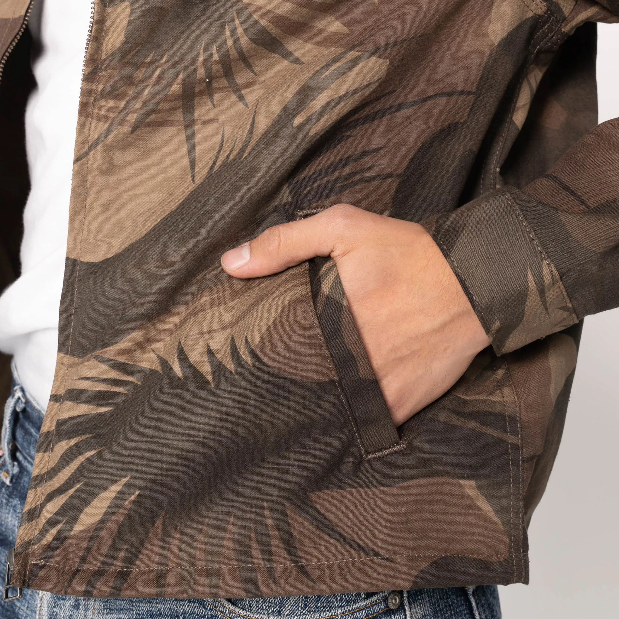 Zip Jacket - Fern Camo sold by Tate + Yoko product image thumbnail 5