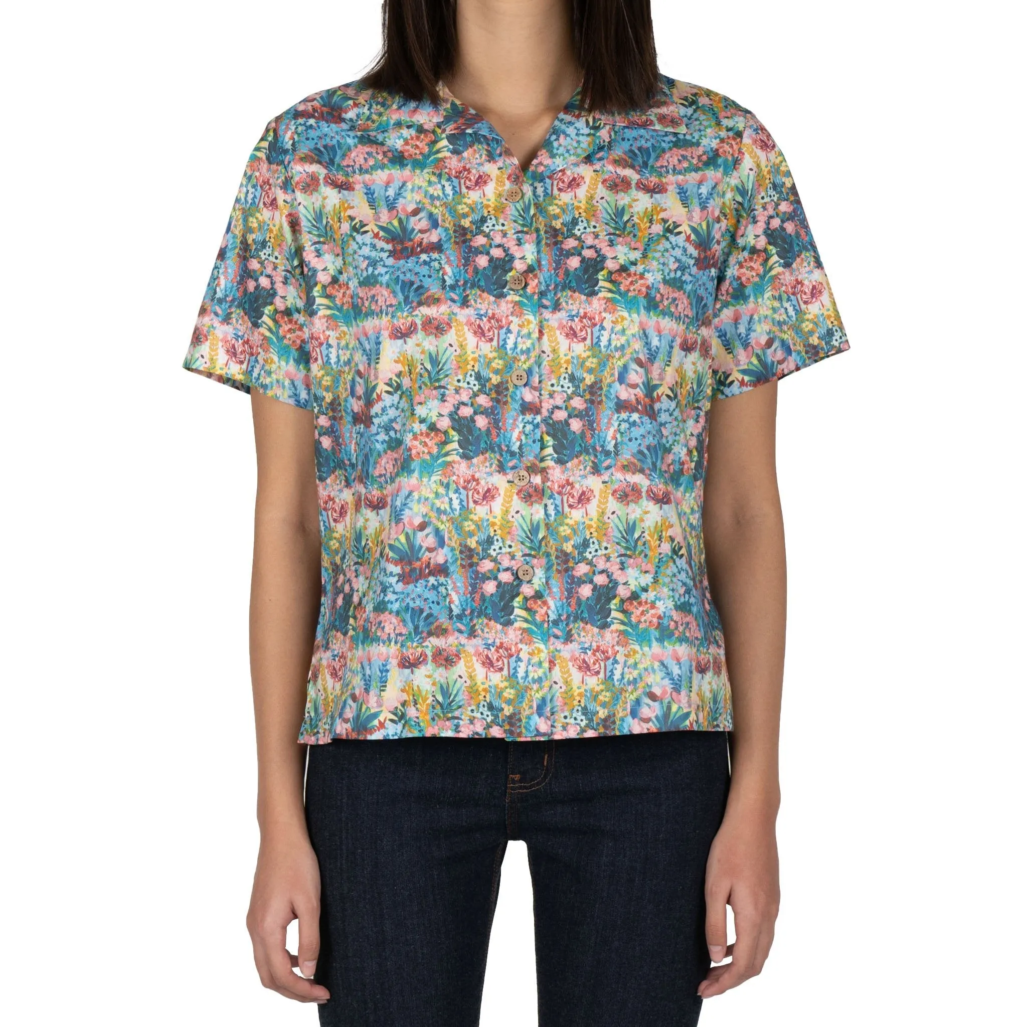 Camp Collar Shirt - Flower Painting - Multi Color sold by Tate + Yoko product image thumbnail 2
