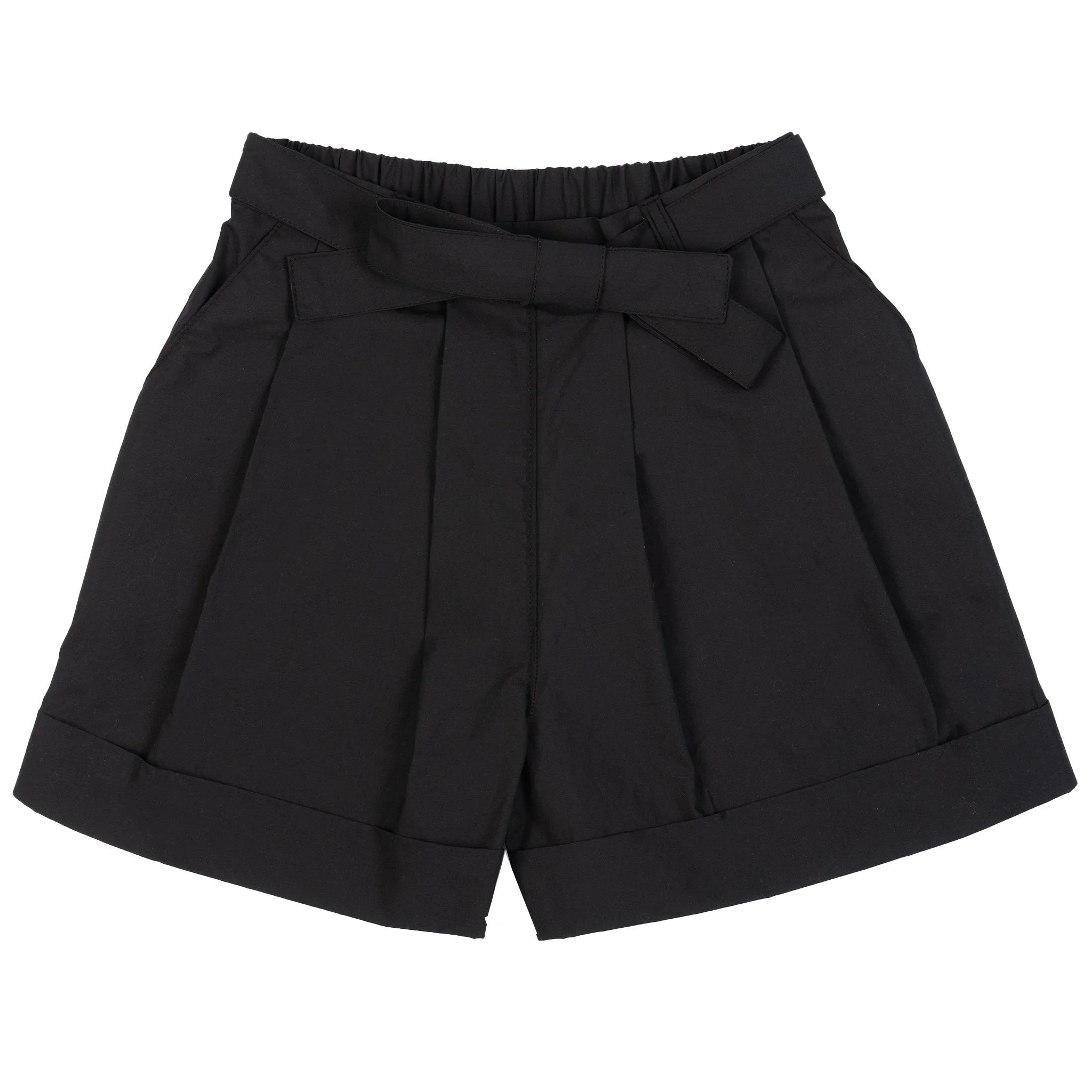 Wide Cuffed Short - Cotton Typewriter - Black sold by Tate + Yoko