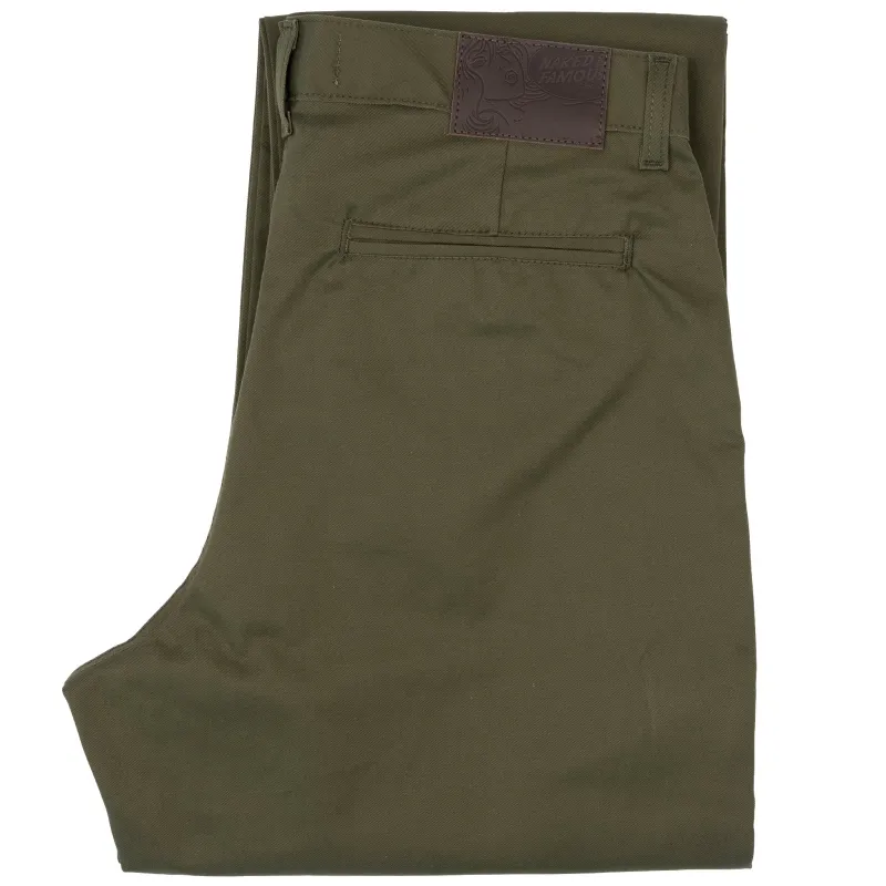 Straight Chino - Green Stretch Twill sold by Tate + Yoko