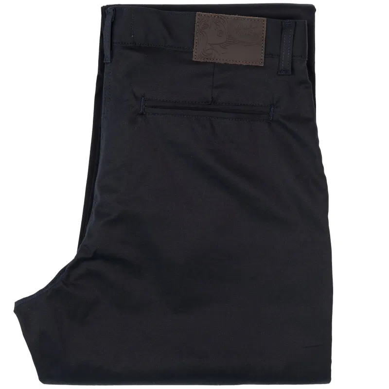 Straight Chino - Navy Stretch Twill sold by Tate + Yoko