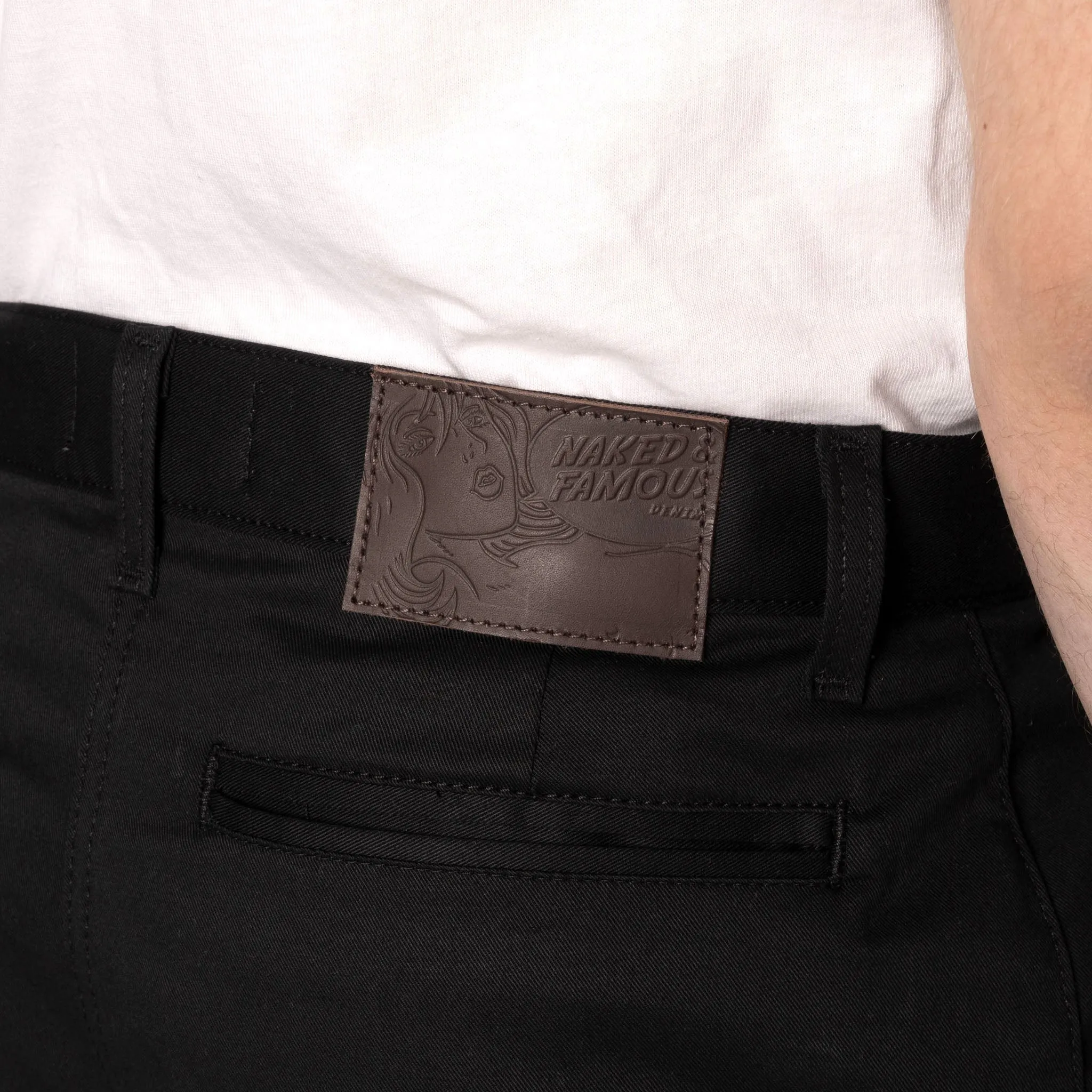 Straight Chino - Black Stretch Twill sold by Tate + Yoko product image thumbnail 2