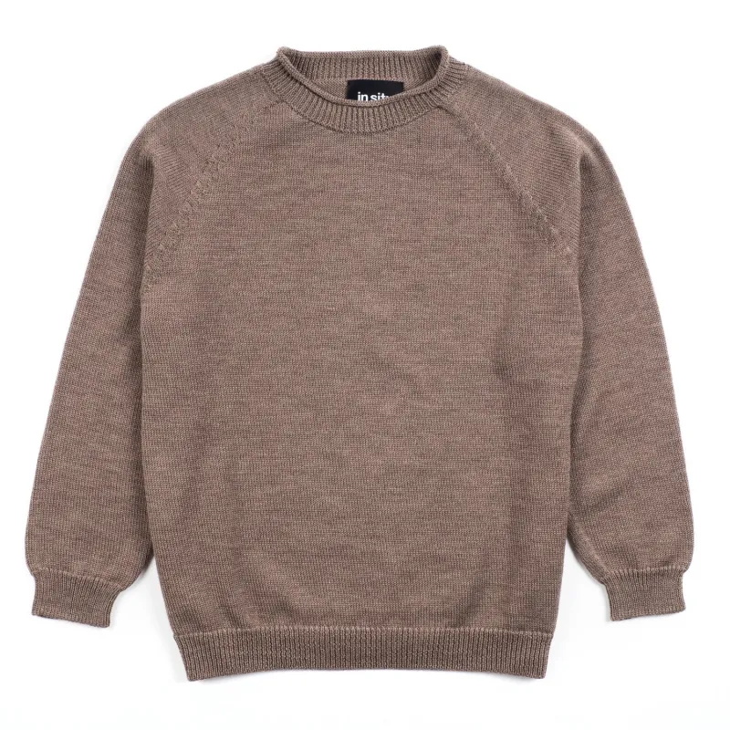 In Situ - V2 Merino Wool Heavyweight Crewneck - Borgiallo (Taupe) sold by Tate + Yoko