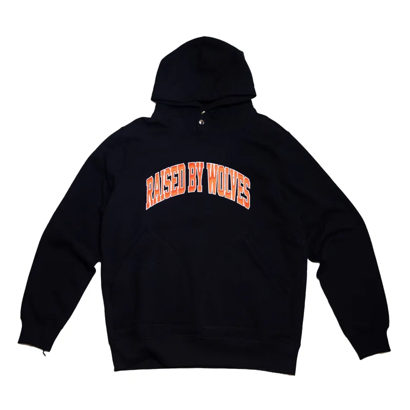 Collegiate Two-Pocket Snap Hoodie - Black sold by Tate + Yoko