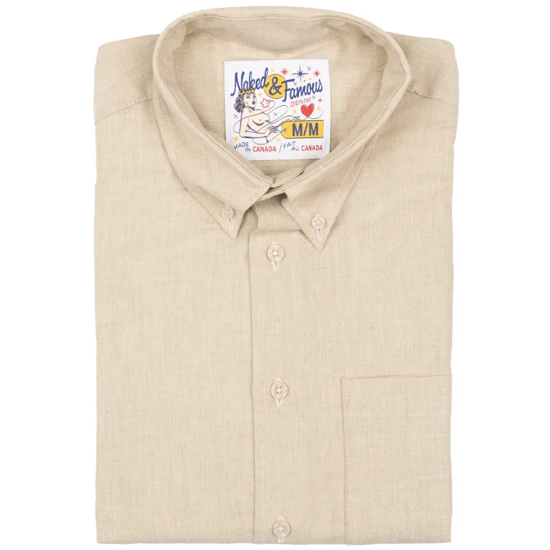 Easy Shirt - Melange Soft Twill - Pale Taupe sold by Tate + Yoko