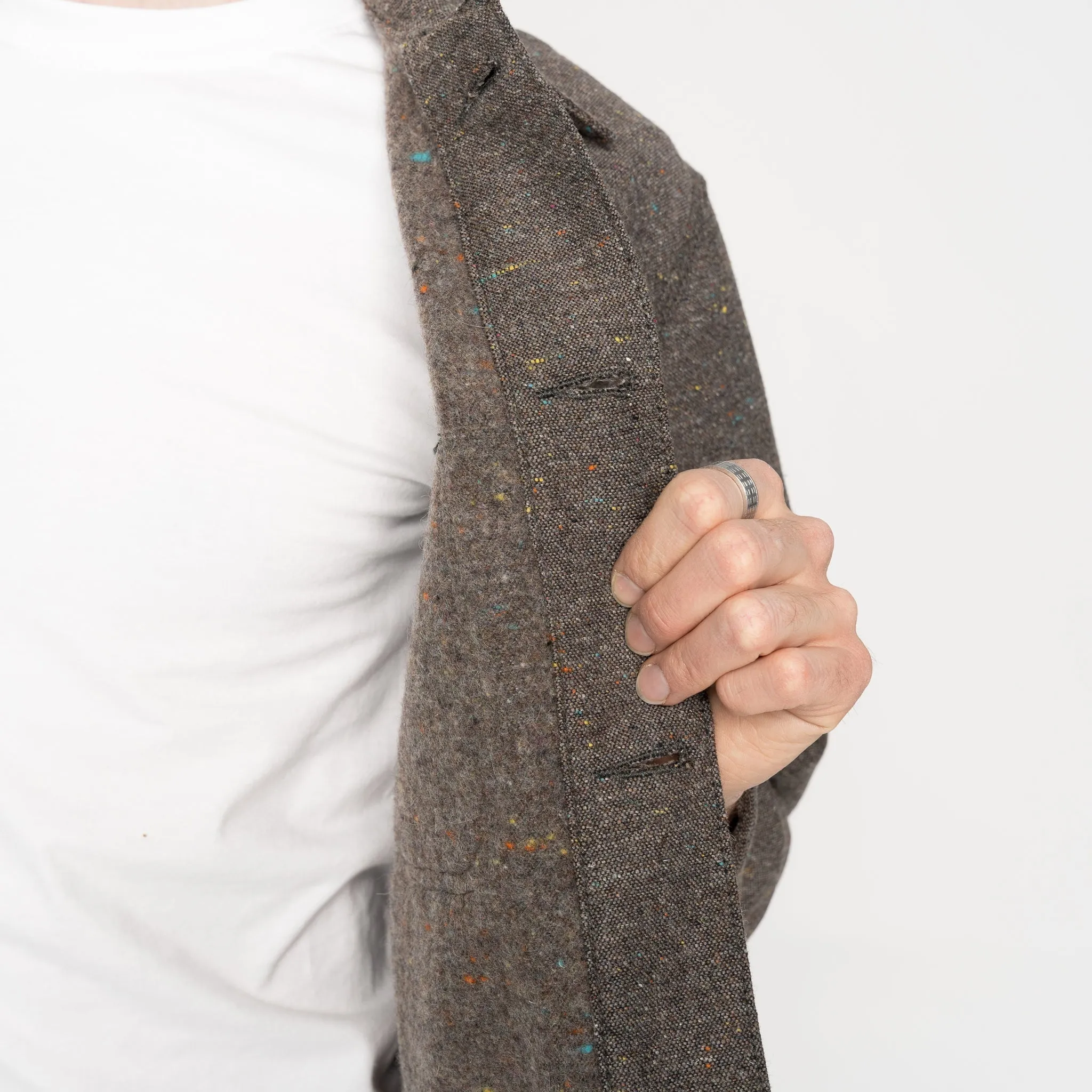Chore Coat - Wool Blend Multi Nep - Brown sold by Tate + Yoko product image thumbnail 5