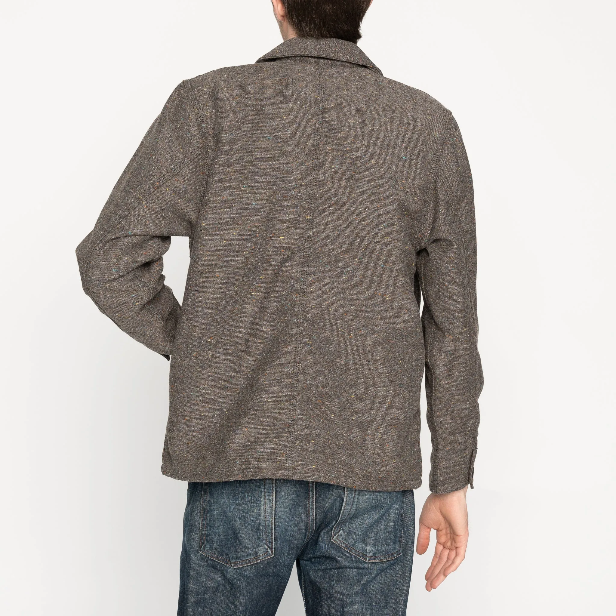 Chore Coat - Wool Blend Multi Nep - Brown sold by Tate + Yoko product image thumbnail 3