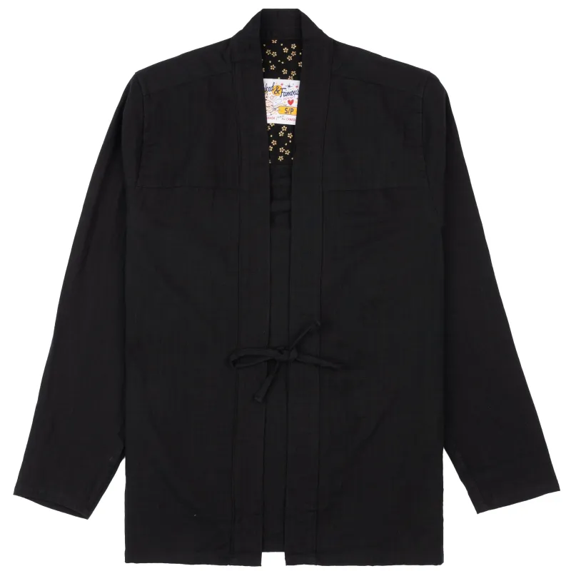 Kimono Shirt - Double Weave Gauze - Black sold by Tate + Yoko