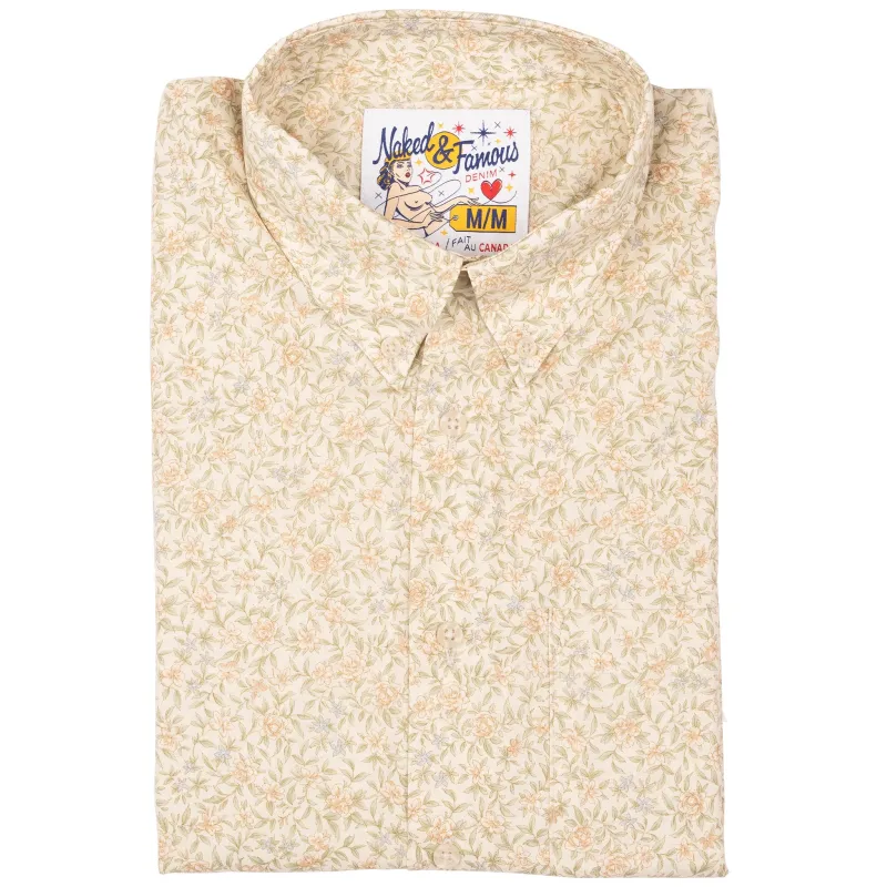 Easy Shirt - Bell Flowers - Cream sold by Tate + Yoko