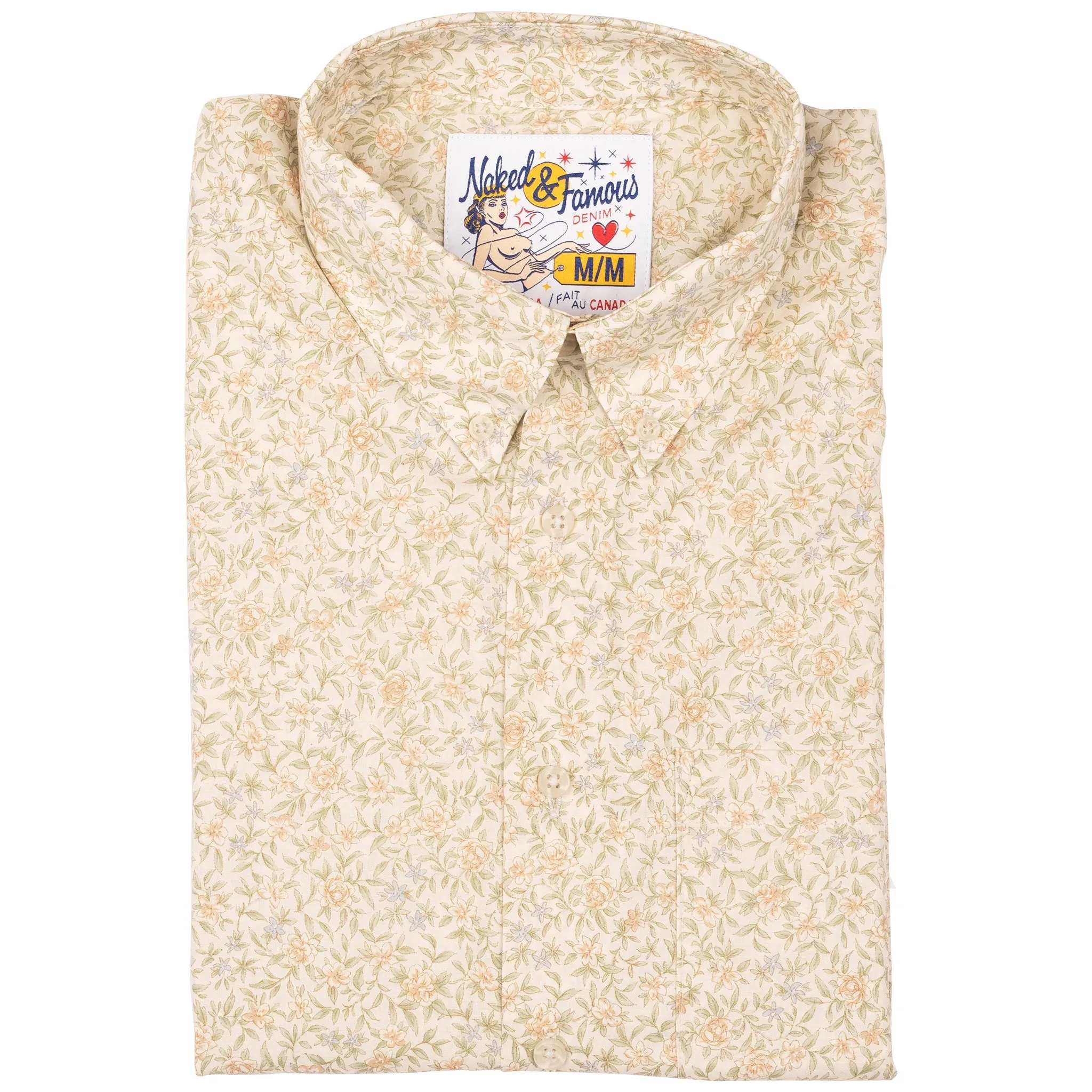 Easy Shirt - Bell Flowers - Cream sold by Tate + Yoko