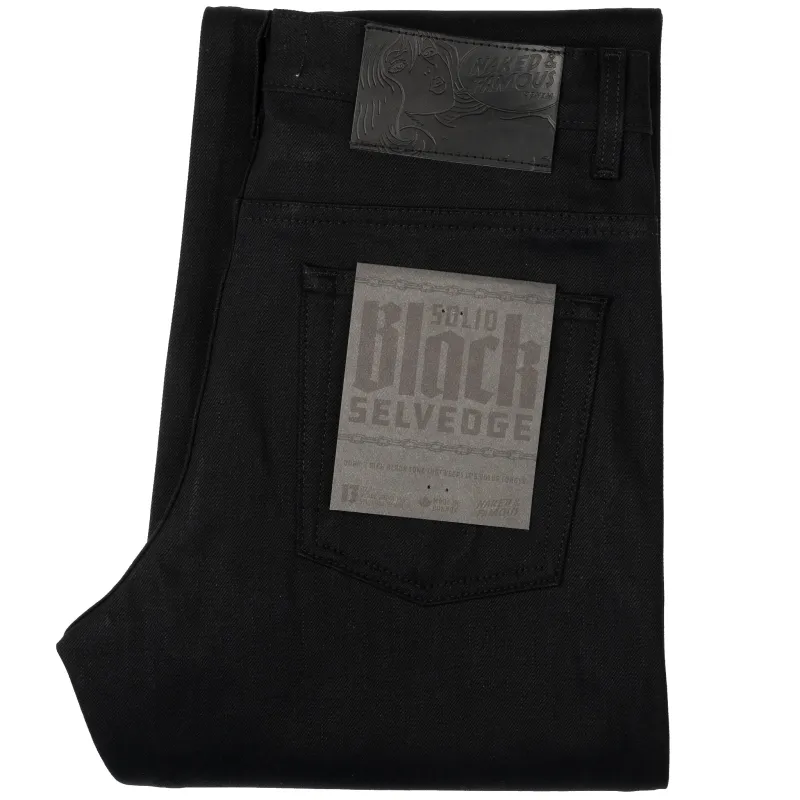 Groovy Guy - Solid Black Selvedge sold by Tate + Yoko
