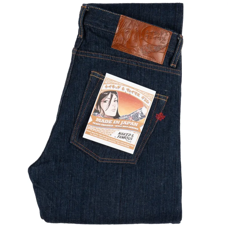 Super Guy - MIJ9 - "Tennen Ai" Natural Indigo Slub Selvedge sold by Tate + Yoko