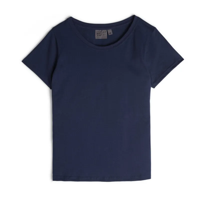 Women's - Circular Knit Ballet Tee - Double Ring-Spun Cotton - Navy sold by Tate + Yoko