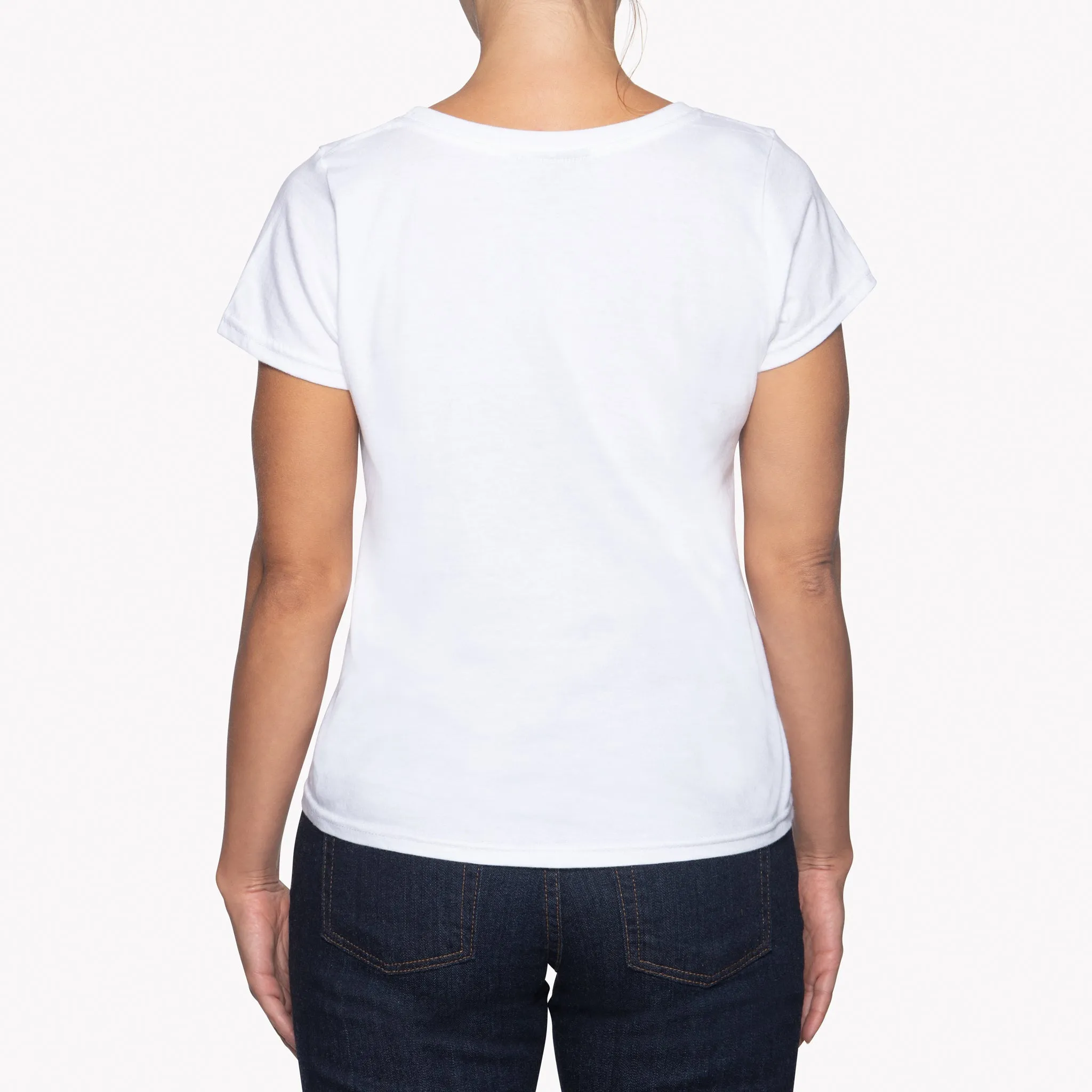 Women's - Circular Knit Ballet Tee - Double Ring-Spun Cotton - White sold by Tate + Yoko product image thumbnail 4