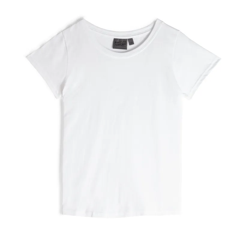 Women's - Circular Knit Ballet Tee - Double Ring-Spun Cotton - White sold by Tate + Yoko
