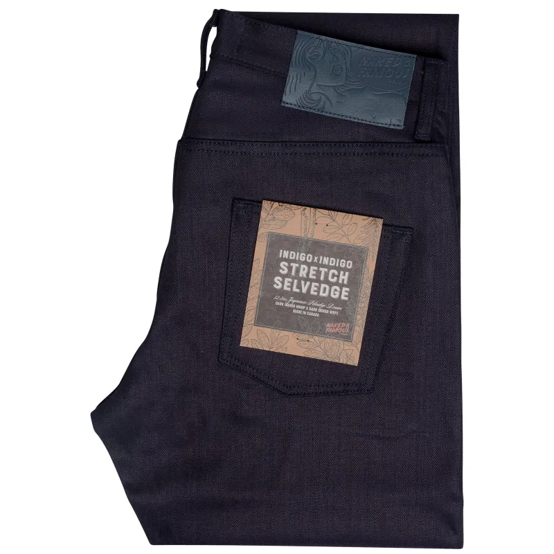 Easy Guy - Indigo / Indigo Stretch Selvedge sold by Tate + Yoko