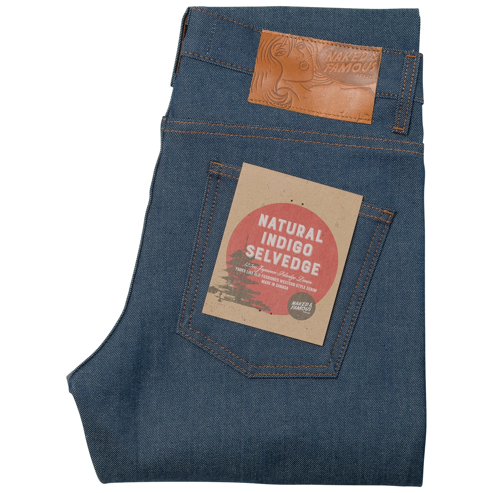 Super Guy - Natural Indigo Selvedge sold by Tate + Yoko