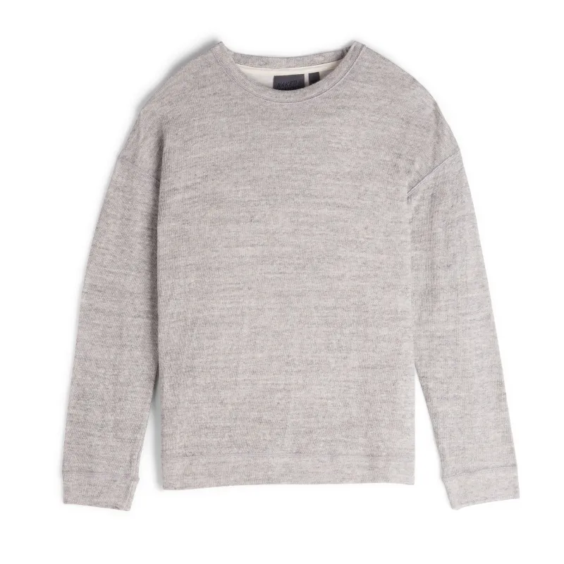 Women's - Weekend Crew - Vintage Doubleface - Grey sold by Tate + Yoko