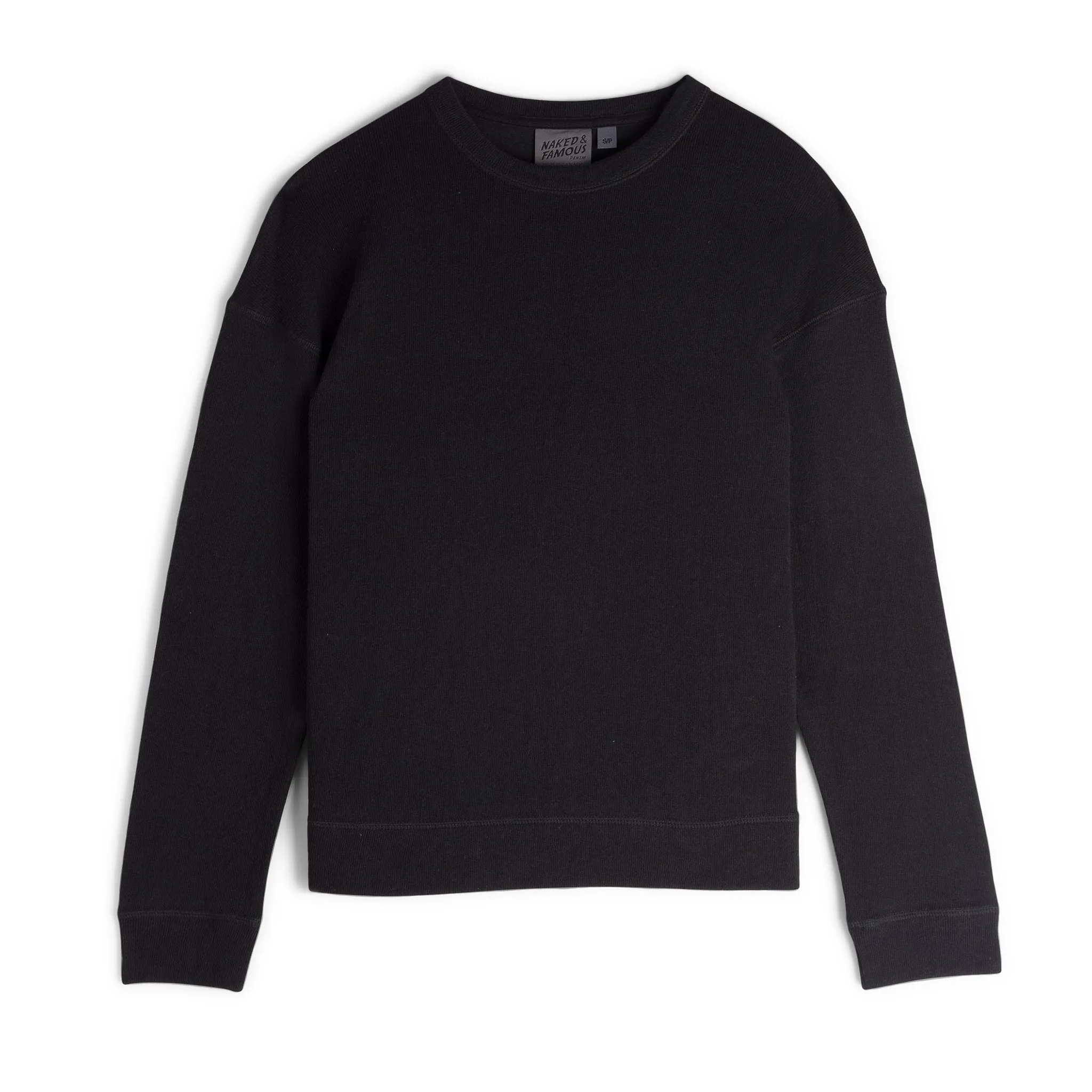 Women's - Weekend Crew - Vintage Doubleface - Black sold by Tate + Yoko