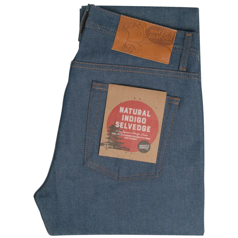 Weird Guy - Natural   Indigo   Selvedge sold by Tate + Yoko