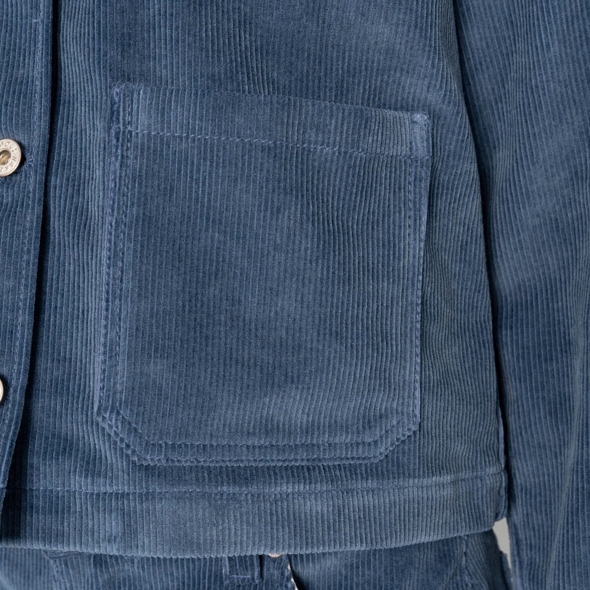 Gracie Jacket - Organic Faded Corduroy - Indigo sold by Tate + Yoko product image thumbnail 5