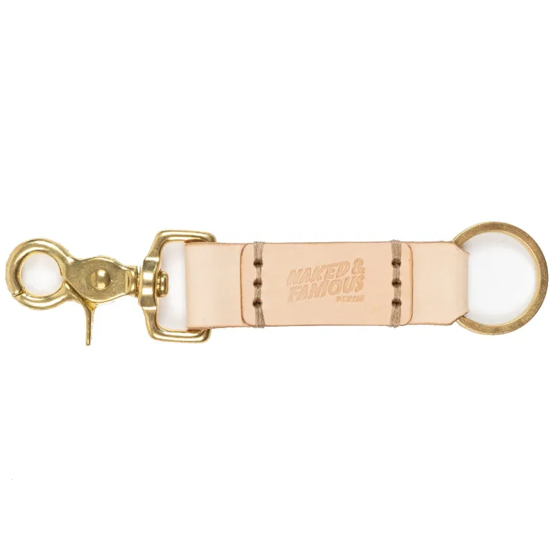 Key Chain - Bovine Leather - Natural sold by Tate + Yoko